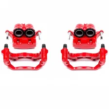 Front RED CALIPER PAIR W/BRKT for Nissan and INFINITI image 2
