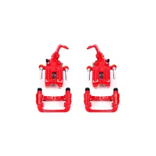 Rear RED CALIPER PAIR W/BRKT for 2000-2009 Honda S2000 image 2