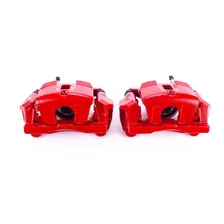 Front RED CALIPER PAIR W/BRKT for Lexus and Toyota image 2