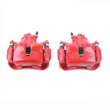 Front RED CALIPER PAIR W/BRKT for 2002-2006 Toyota Camry image 2