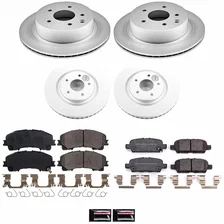Front and Rear Z17 COATED BRAKE KIT for 2014-2019 Nissan Rogue image 2