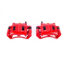 Front RED CALIPER PAIR W/BRKT for 2003-2004 Dodge Dakota image 2