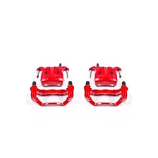 Front RED CALIPER PAIR W/BRKT for 2002-2006 INFINITI M45 and Q45 image 2