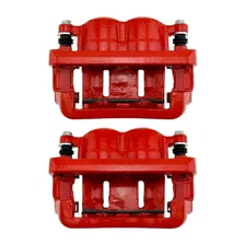 Front RED CALIPER PAIR W/BRKT for 2005-2013 Ford F-250 Super Duty and F-350 Super Duty image 5