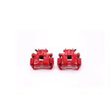 Front RED CALIPER PAIR W/BRKT for 2002-2007 Mitsubishi Lancer image 2