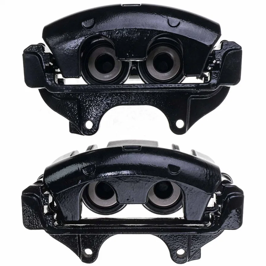 Front BLK CALIPER PAIR W/BRKT for Chrysler and Dodge