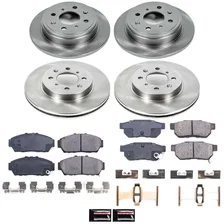 Front and Rear AUTOSPECIALTY BRAKE KIT for 1993-2001 Acura Integra and Honda Civic image 2