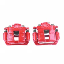 Front RED CALIPER PAIR W/BRKT for 2011-2016 Hyundai Sonata and Kia Optima image 2