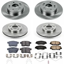 Front and Rear AUTOSPECIALTY BRAKE KIT for 2011-2012 Honda Accord image 2