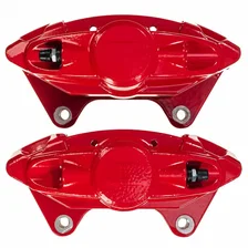 Rear RED CALIPER PAIR W/O BRKT for INFINITI and Nissan image 2