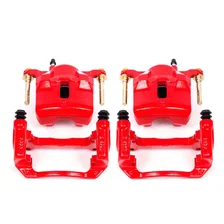 Front RED CALIPER PAIR W/BRKT for Toyota and Pontiac image 2