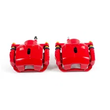 Front RED CALIPER PAIR W/BRKT for 2000-2005 Toyota Echo and MR2 Spyder image 2