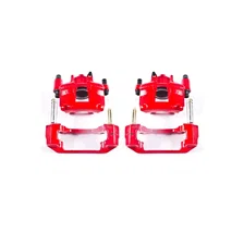 Front RED CALIPER PAIR W/BRKT for Ford and Mercury image 2