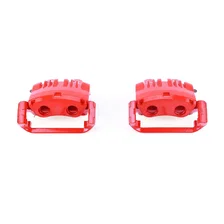 Front RED CALIPER PAIR W/BRKT for 1999-2004 Ford Mustang image 2