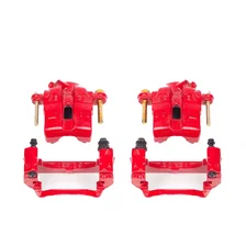 Front RED CALIPER PAIR W/BRKT for 1994-2005 Mazda Miata image 2