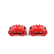 Front RED CALIPER PAIR W/BRKT for Ford, Jaguar and Lincoln image 2