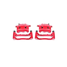 Front RED CALIPER PAIR W/BRKT for Chevrolet, GMC and Cadillac image 2