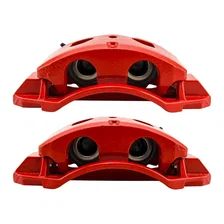Front RED CALIPER PAIR W/BRKT for Chevrolet and GMC image 2