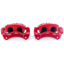 Front RED CALIPER PAIR W/BRKT for Chevrolet, Pontiac and Saturn image 2