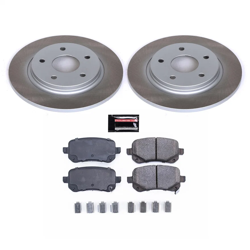 Rear SEMI-COATED ROTOR KIT for Dodge, Chrysler and Volkswagen