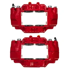 Front RED CALIPER PAIR W/O BRKT for 2000-2007 Toyota Sequoia and Tundra image 4