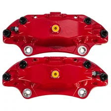 Front RED CALIPER PAIR W/O BRKT for 2004-2008 Acura TL image 3
