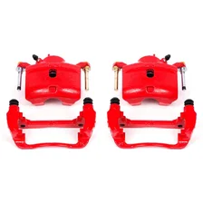 Front RED CALIPER PAIR W/BRKT for Honda and Acura image 2