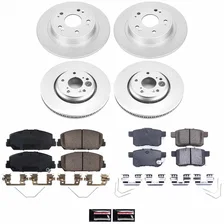 Front and Rear Z17 COATED BRAKE KIT for 2016-2017 Honda Accord image 2
