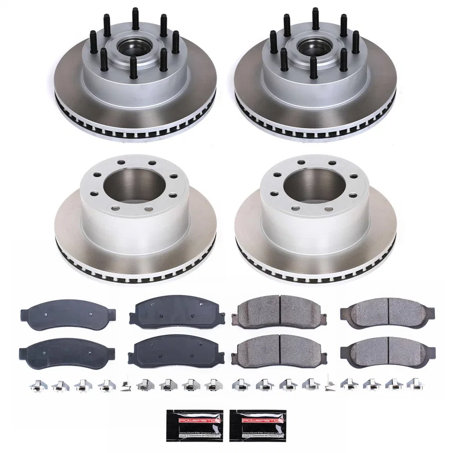 SEMI-COATED ROTOR KIT for 2012 Ford F-350 Super Duty
