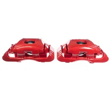 Front RED CALIPER PAIR for 2003-2004 Audi A6 image 2