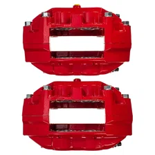Front RED CALIPER PAIR W/O BRKT for INFINITI and Nissan image 4
