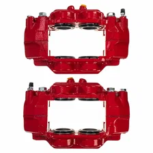 Front RED CALIPER PAIR W/O BRKT for 2010-2015 Lexus GX460 and Toyota 4Runner image 4