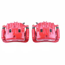 Front RED CALIPER PAIR W/BRKT for 2003-2006 Acura MDX image 2