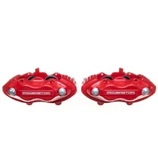 Front RED CALIPER PAIR W/O BRKT for 10 vehicles image 2