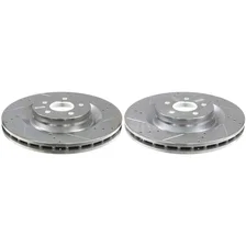 Front DRILLEDSLOTTED ROTOR PAIR for Dodge and Chrysler image 2