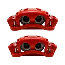 Front RED CALIPER PAIR W/BRKT for 2005-2013 Ford F-250 Super Duty and F-350 Super Duty image 2
