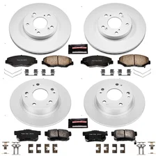 Front and Rear Z17 COATED BRAKE KIT for 2003-2007 Honda Accord image 2