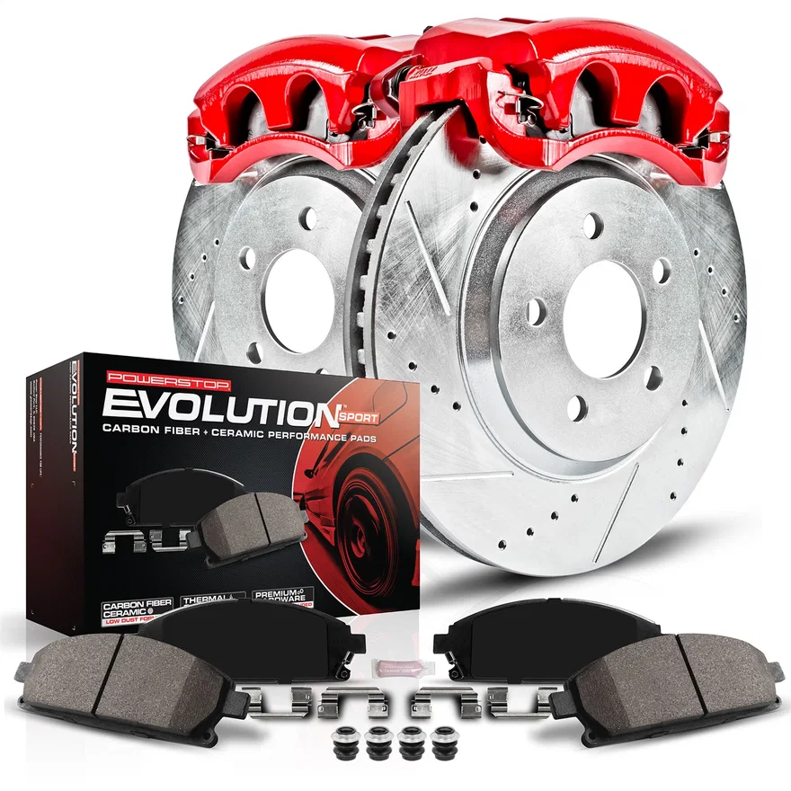 PowerStop KC6179, Front Z23 EVOLUTION KIT W/CALS