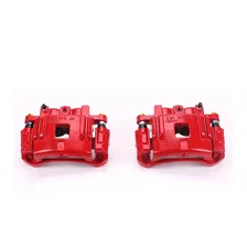 Front RED CALIPER PAIR W/BRKT for Isuzu, Chevrolet and GMC image 2