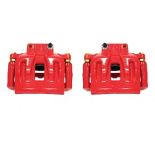 Front RED CALIPER PAIR W/BRKT for Dodge and Chrysler image 2