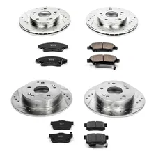 Front and Rear Z23 EVOLUTION BRAKE KIT for 2002-2006 Acura RSX and Honda Civic image 2