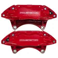 Front RED CALIPER PAIR W/O BRKT for 2004-2017 Subaru Impreza and WRX STI image 2