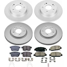 Front and Rear Z17 COATED BRAKE KIT for 2013-2017 Honda Accord image 2