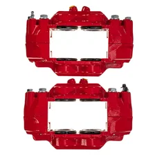 Front RED CALIPER PAIR W/O BRKT for 2003-2009 Lexus GX470 and Toyota 4Runner image 4