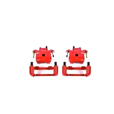 Front RED CALIPER PAIR W/BRKT for 2003-2005 INFINITI G35 and Nissan 350Z image 2