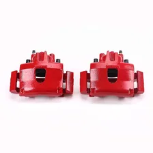 Front RED CALIPER PAIR W/BRKT for Chrysler and Dodge image 2