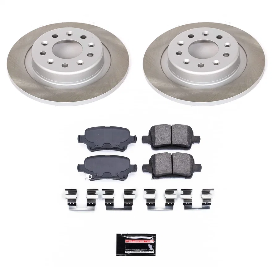 Rear SEMI-COATED ROTOR KIT for 2016-2019 Chevrolet Malibu