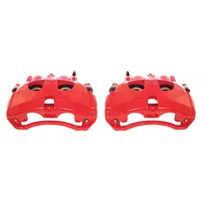Front RED CALIPER PAIR W/BRKT for Ram and Dodge image 2