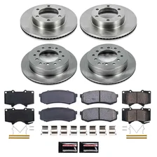 Front and Rear AUTOSPECIALTY BRAKE KIT for 2001-2007 Toyota Sequoia image 2