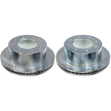 Rear DRILLEDSLOTTED ROTOR PAIR for Chevrolet and GMC image 2